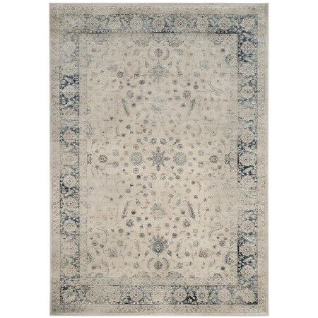 Safavieh Vintage Large Rectangle Area Rug, Stone and Blue - 8 ft. x 11 ft.-2 in. VTG120-7440-8